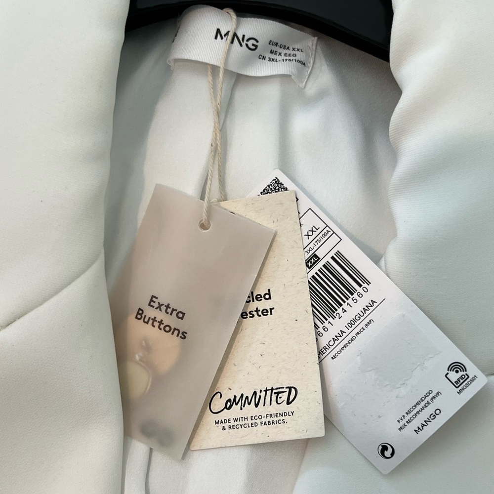 Mango white suit blazer - Picture 2 of 2